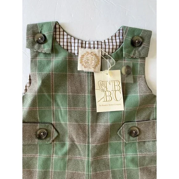 TBBC The Beaufort Bonnet Company Jack Keene Jon Jon Mirador Place Plaid 6 12 M - Picture 5 of 8